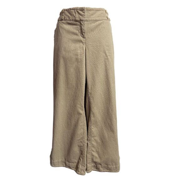 Ann Taylor Loft Beige Corduroy Wide Leg Pants Size 10 - Picture 4 of 13
